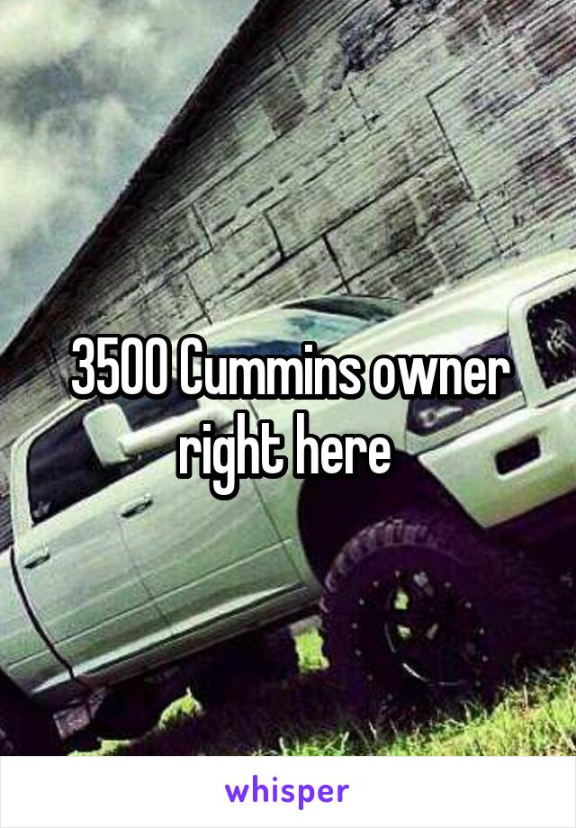 3500 Cummins owner right here 