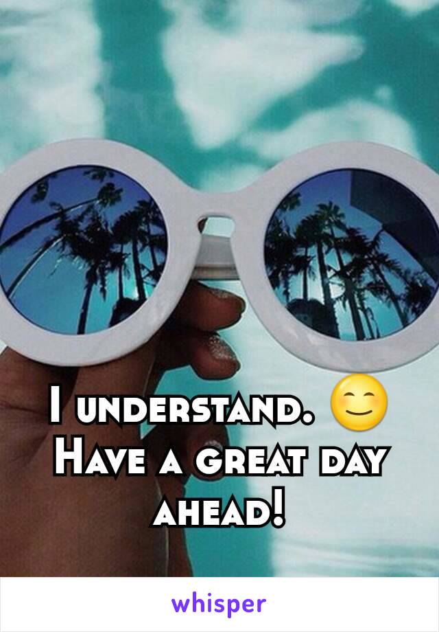 I understand. 😊
Have a great day ahead!