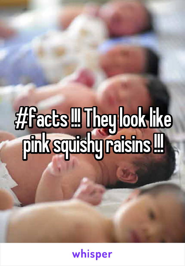 #facts !!! They look like pink squishy raisins !!!