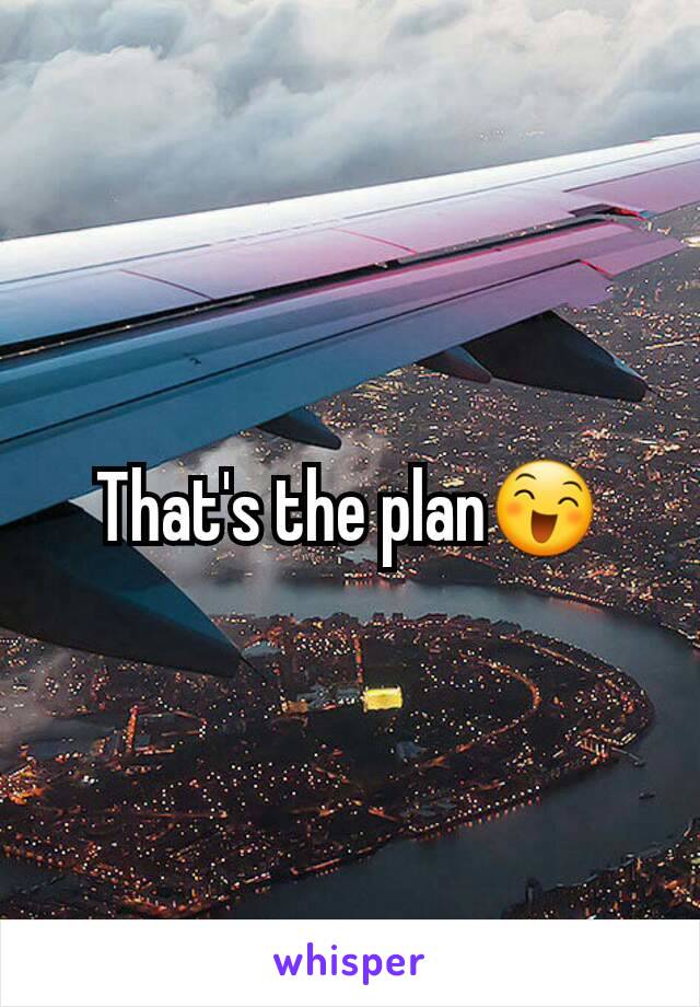 That's the plan😄
