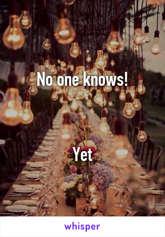 No one knows!



Yet