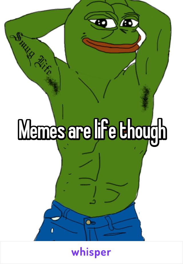 Memes are life though