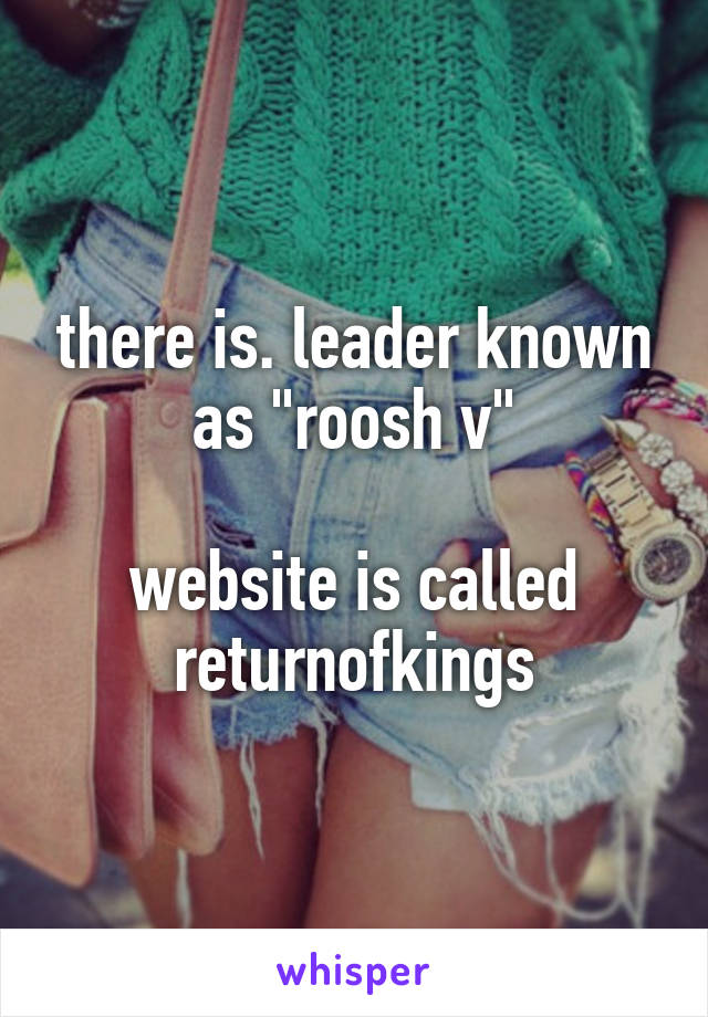 there is. leader known as "roosh v"

website is called returnofkings