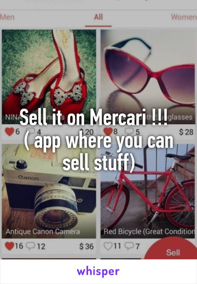 Sell it on Mercari !!!  
( app where you can sell stuff)