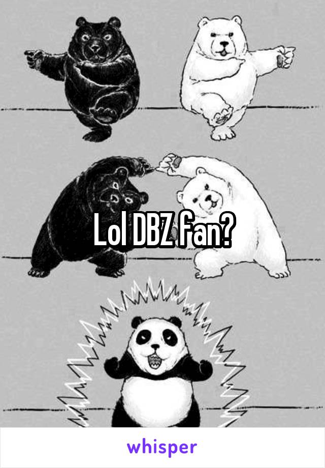 Lol DBZ fan?
