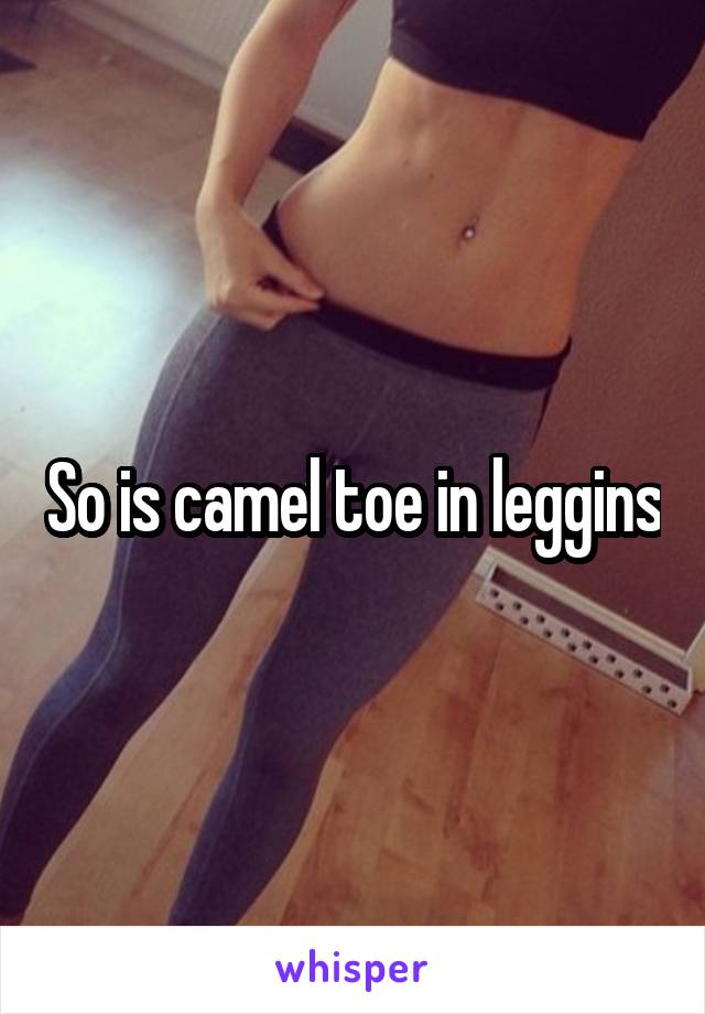 So is camel toe in leggins