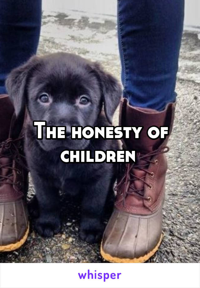 The honesty of children 