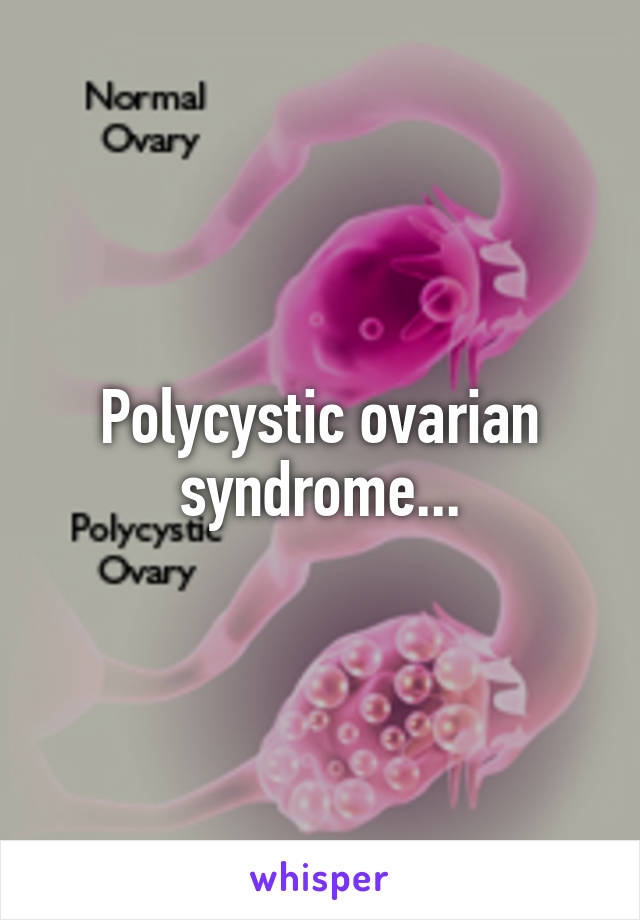 Polycystic ovarian syndrome...