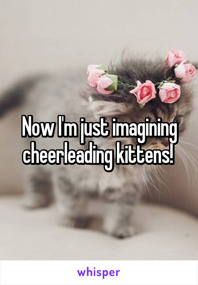 Now I'm just imagining cheerleading kittens! 