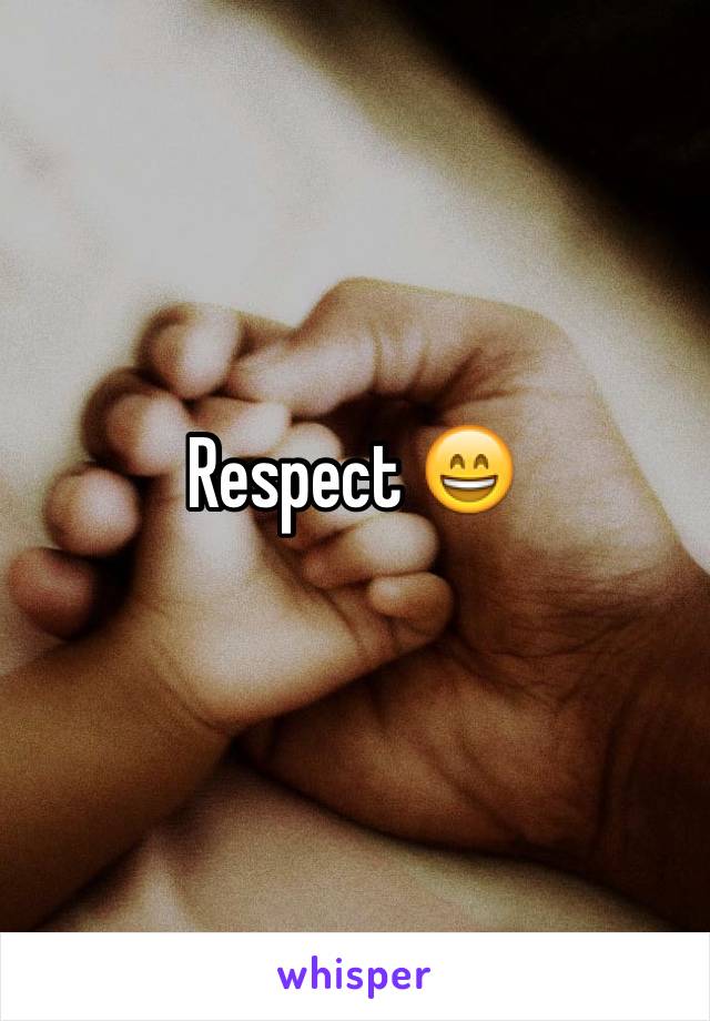 Respect 😄
