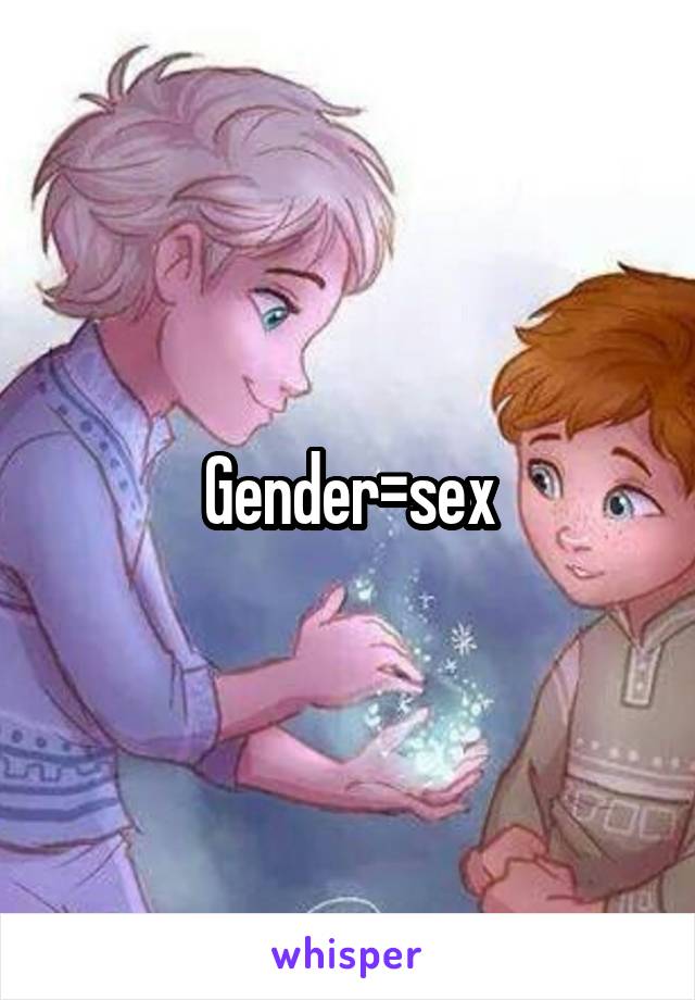 Gender=sex