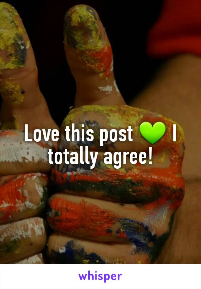 Love this post 💚 I totally agree!