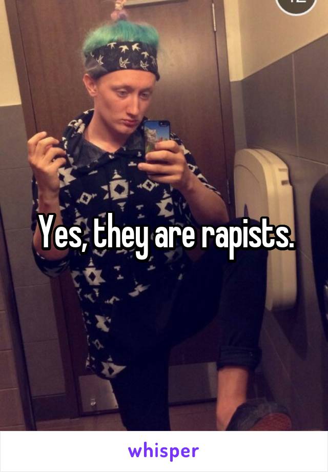 Yes, they are rapists.