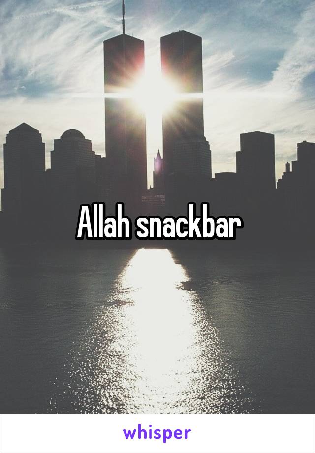 Allah snackbar