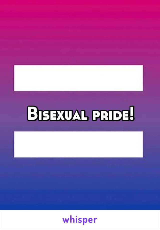 Bisexual pride!