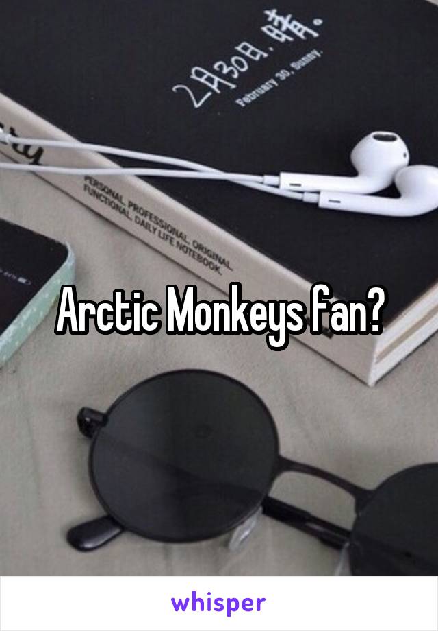 Arctic Monkeys fan?