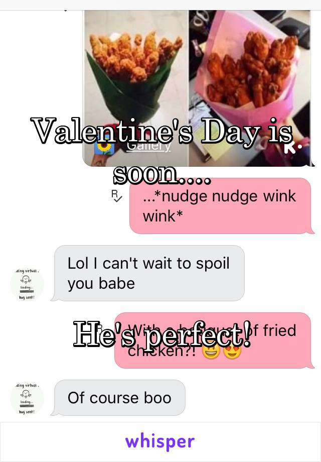 Valentine's Day is soon....



He's perfect!