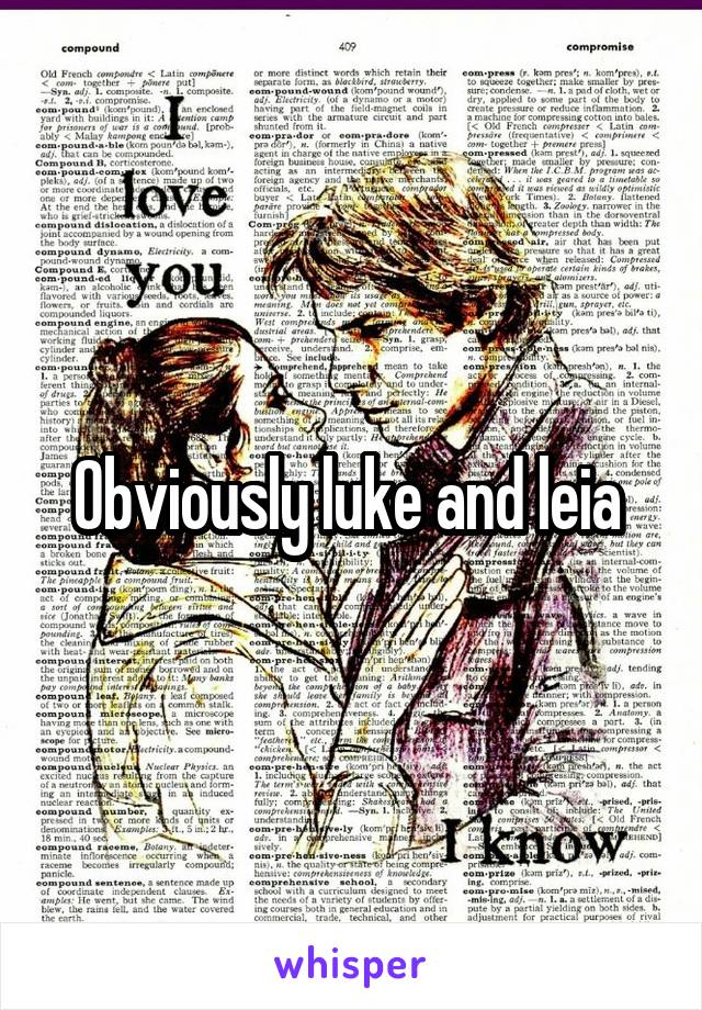 Obviously luke and leia 