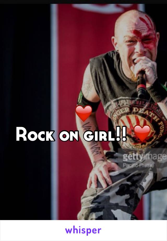 ❤️ 
Rock on girl!! ❤️
