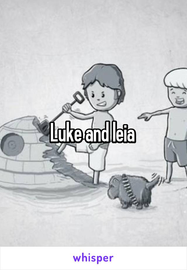 Luke and leia 