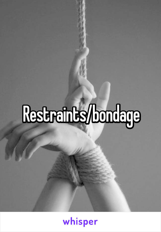 Restraints/bondage