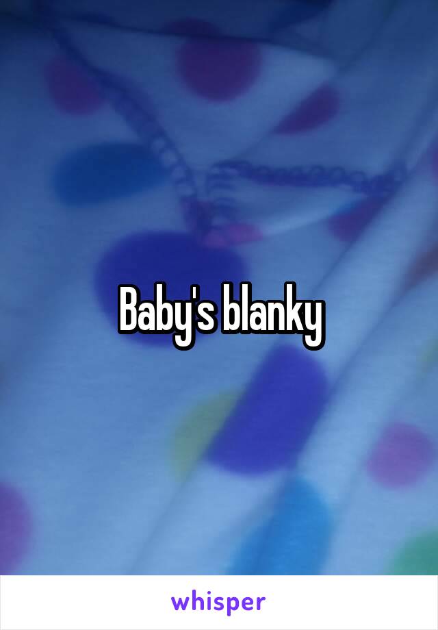 Baby's blanky