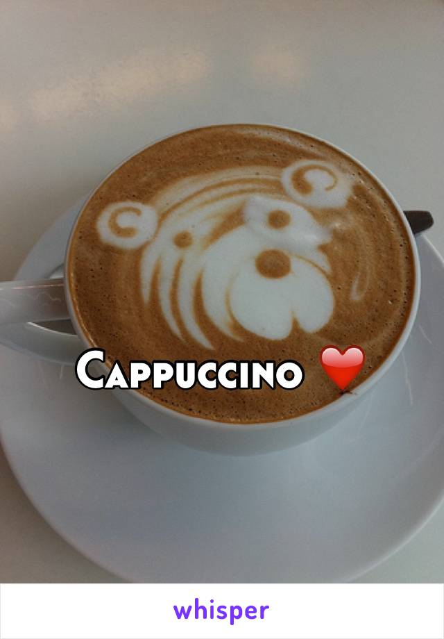 Cappuccino ❤️