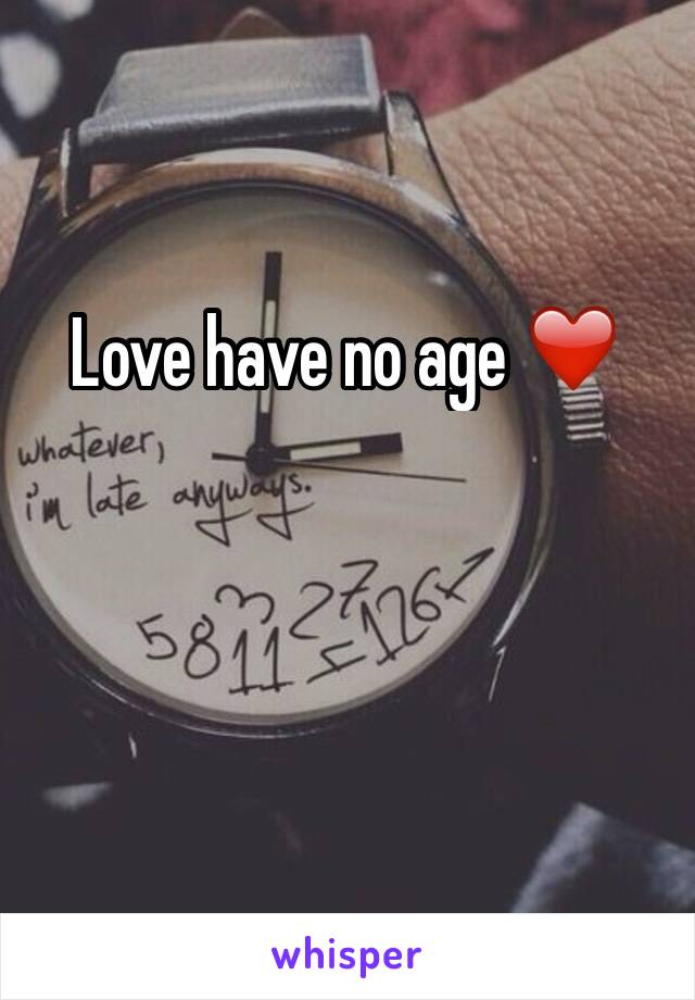 Love have no age ❤️