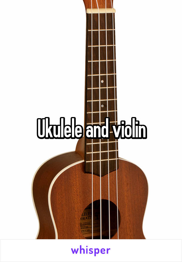 Ukulele and violin