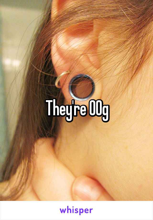 They're 00g