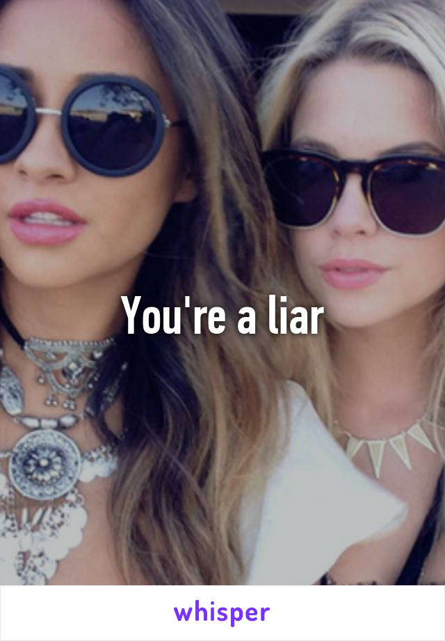 You're a liar