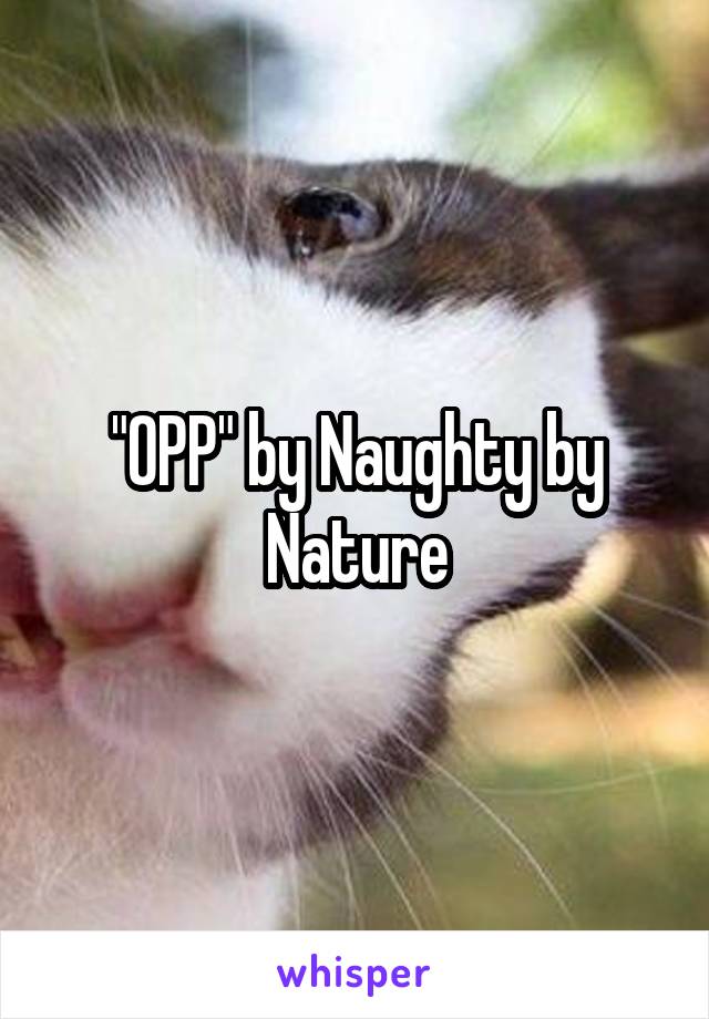 "OPP" by Naughty by Nature