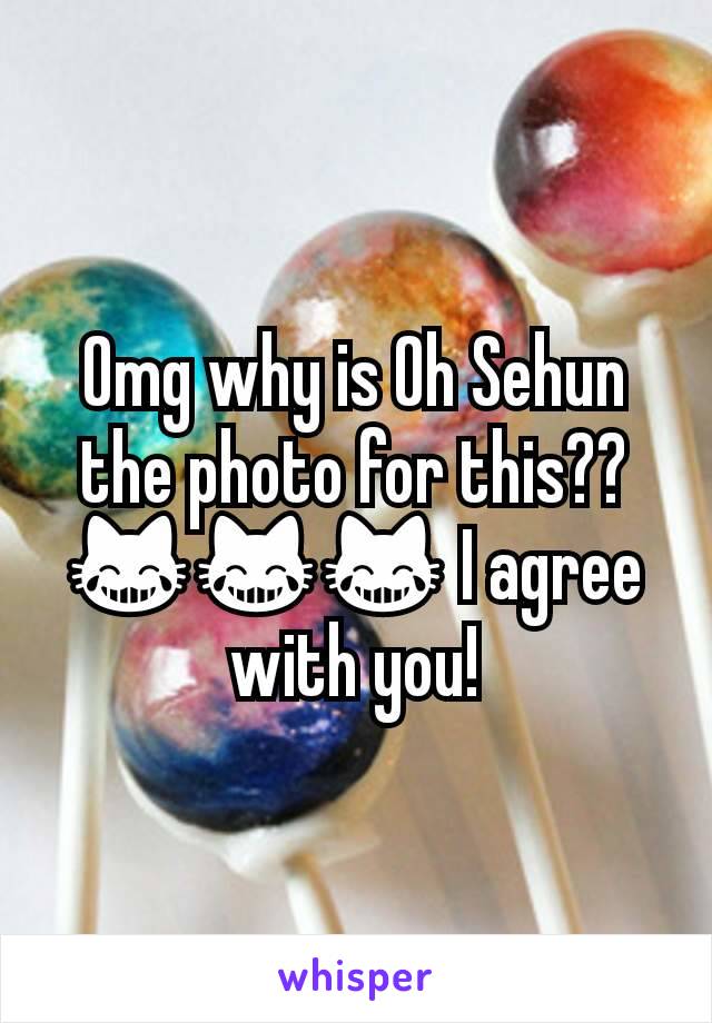 Omg why is Oh Sehun the photo for this?? 😹😹😹 I agree with you!