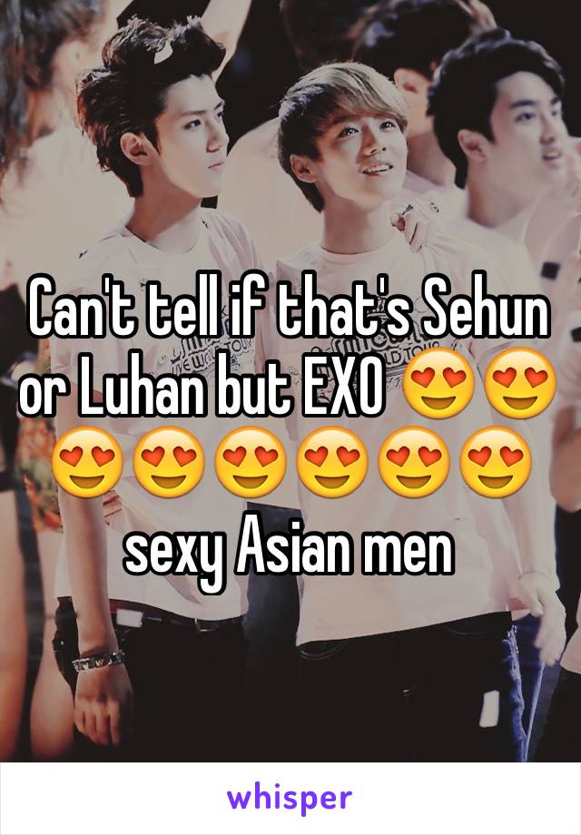 Can't tell if that's Sehun or Luhan but EXO 😍😍😍😍😍😍😍😍 sexy Asian men