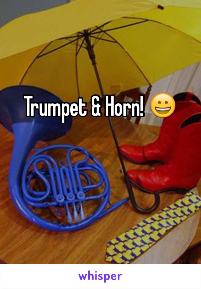 Trumpet & Horn! 😀