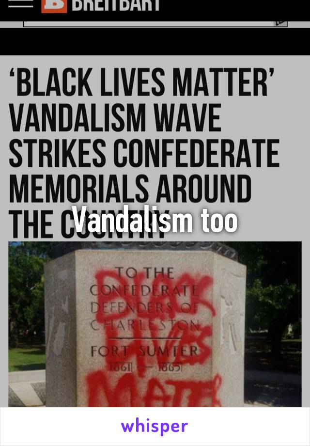 Vandalism too