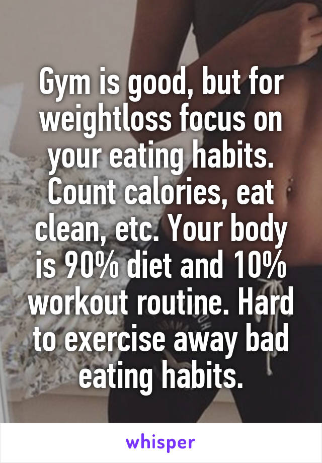 Gym is good, but for weightloss focus on your eating habits. Count calories, eat clean, etc. Your body is 90% diet and 10% workout routine. Hard to exercise away bad eating habits.