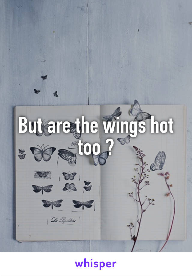 But are the wings hot too ?