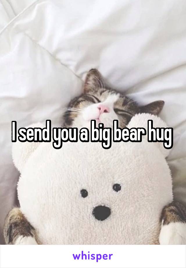 I send you a big bear hug 