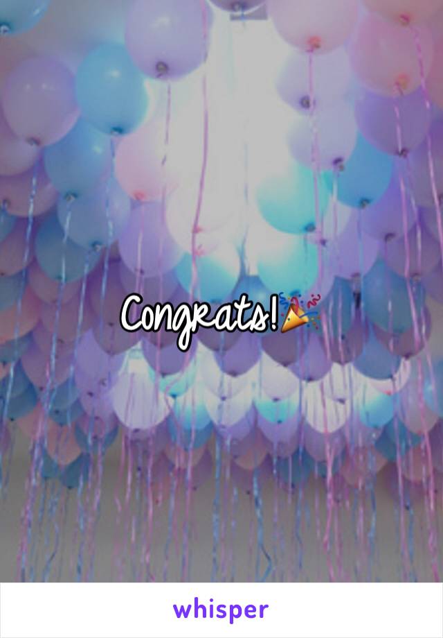 Congrats!🎉