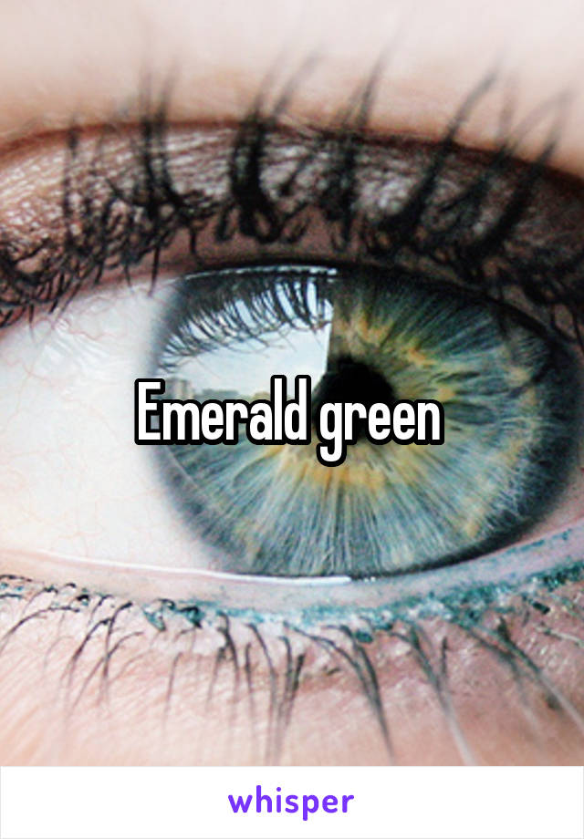 Emerald green 