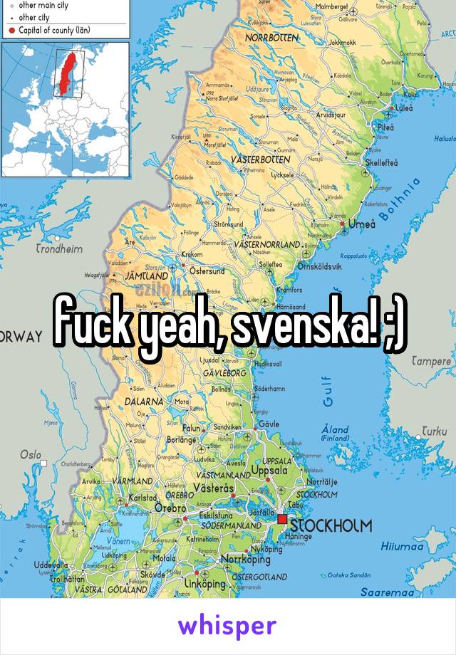 fuck yeah, svenska! ;)