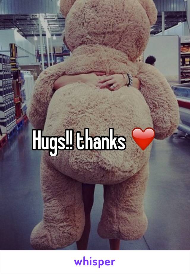 Hugs!! thanks ❤️