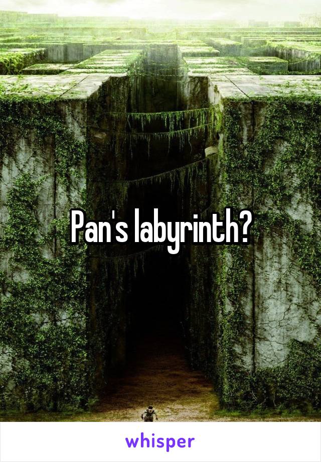 Pan's labyrinth?