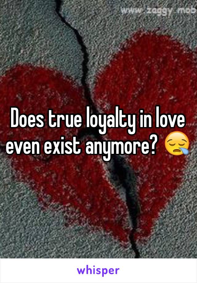 Does true loyalty in love even exist anymore? 😪