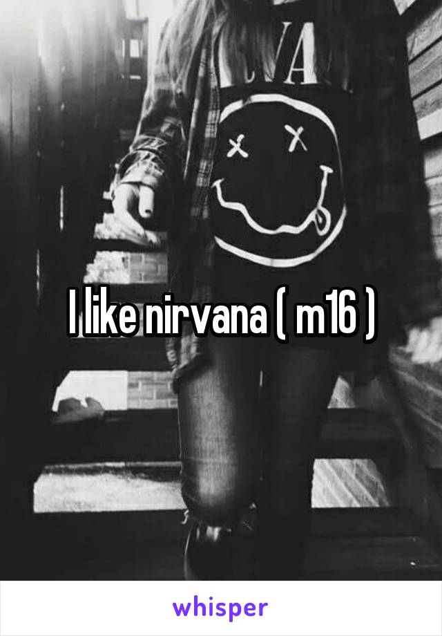 I like nirvana ( m16 )