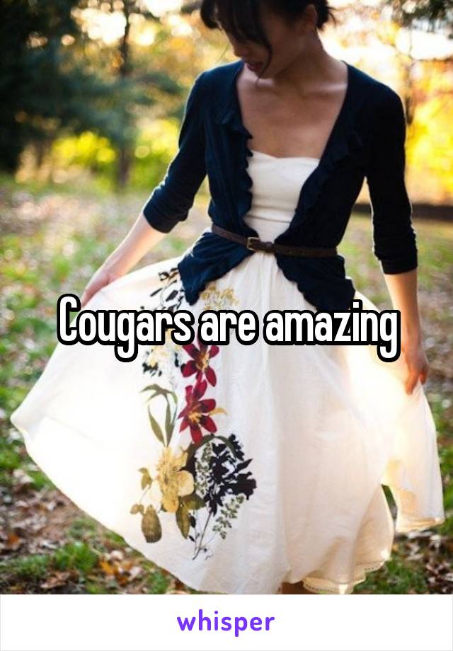 Cougars are amazing