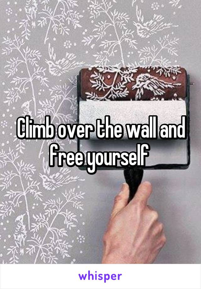 Climb over the wall and free yourself 