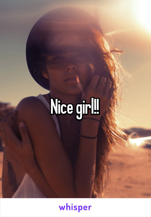 Nice girl!! 