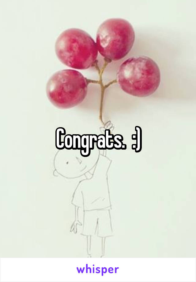 Congrats.  :)
